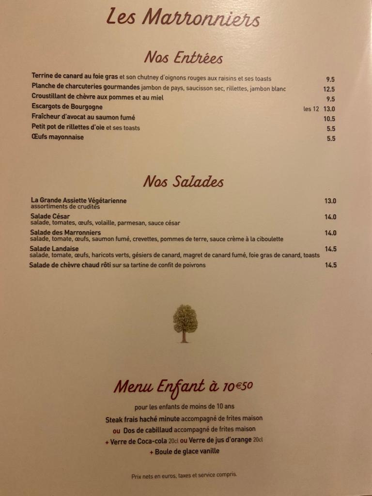 Menu Les Marronniers-2